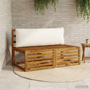 1-delte rygpuder PUTTEN 100% polyester Hvid 120 x 40 x 15 cm