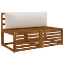 1-delte rygpuder PUTTEN 100% polyester Hvid 120 x 40 x 15 cm