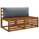 1-delte rygpuder PUTTEN 100% polyester Blå 120 x 40 x 15 cm