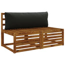 1-delte rygpuder PUTTEN 100% polyester Sort 120 x 40 x 15 cm