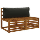 1-delte rygpuder PUTTEN 100% polyester Sort 120 x 40 x 15 cm