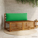 1-delte rygpuder PUTTEN 100% polyester Grøn 120 x 40 x 15 cm