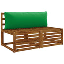 1-delte rygpuder PUTTEN 100% polyester Grøn 120 x 40 x 15 cm