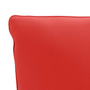 1-delte rygpuder PUTTEN 100% polyester Rød 120 x 40 x 15 cm