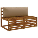 1-delte rygpuder PUTTEN 100% polyester Gråbrun 120 x 40 x 15 cm