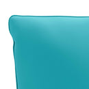 1-delte rygpuder PUTTEN 100% polyester Turkis 120 x 40 x 15 cm
