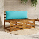 1-delte rygpuder PUTTEN 100% polyester Turkis 120 x 40 x 15 cm