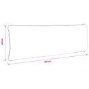 1-delte rygpuder PUTTEN 100% polyester Turkis 120 x 40 x 15 cm
