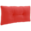 Rygpude PUTTEN 100% polyester Rød 70 x 40 x 10 cm