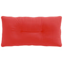 Rygpude PUTTEN 100% polyester Rød 70 x 40 x 10 cm