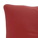 Rygpude PUTTEN 100% polyester Vinrød 70 x 40 x 10 cm