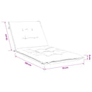 Solseng Pude GEMERT 100% polyester Sandfarvet 190 x 70 x 9 cm