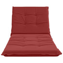 Solseng Pude GEMERT 100% polyester Vinrød 190 x 70 x 9 cm