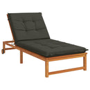Solseng Pude GEMERT 100% polyester Antracit 190 x 80 x 9 cm