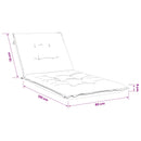 Solseng Pude GEMERT 100% polyester Antracit 190 x 80 x 9 cm