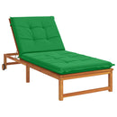 Solseng Pude GEMERT 100% polyester Grøn 190 x 80 x 9 cm