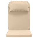 Solseng Pude 100% polyester Cremefarvet 55 x 124 x 5 cm
