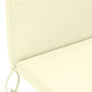 Solseng Pude GEMERT 100% polyester Cremefarvet 47 x 131 x 5 cm