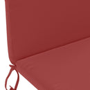 Solseng Pude GEMERT 100% polyester Vinrød 47 x 131 x 5 cm
