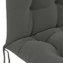 Solseng Pude PUTTEN 100% polyester Antracit 48 x 112 x 10 cm