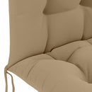 Solseng Pude PUTTEN 100% polyester Gråbrun 48 x 112 x 10 cm