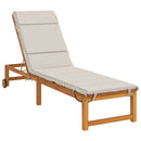 Solseng Pude GEMERT 100% polyester Hvid 200 x 50 x 3 cm