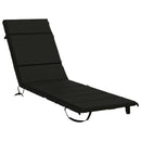 Solseng Pude GEMERT 100% polyester Sort 200 x 50 x 3 cm