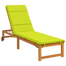 Solseng Pude GEMERT 100% polyester Lys grøn 200 x 50 x 3 cm