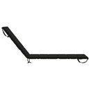 Solseng Pude GEMERT 100% polyester Sort 200 x 50 x 3 cm