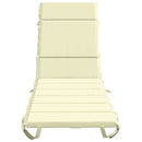 Solseng Pude GEMERT 100% polyester Cremefarvet 200 x 50 x 3 cm