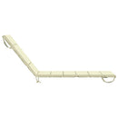 Solseng Pude GEMERT 100% polyester Cremefarvet 200 x 50 x 3 cm