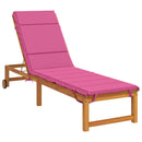 Solseng Pude GEMERT 100% polyester Lyserød 200 x 50 x 3 cm