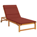 Solseng Pude GEMERT 100% polyester Rød 200 x 70 x 3 cm