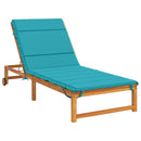 Solseng Pude GEMERT 100% polyester Turkis 200 x 70 x 3 cm
