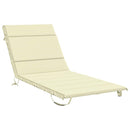 Solseng Pude GEMERT 100% polyester Cremefarvet 200 x 80 x 3 cm
