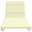 Solseng Pude GEMERT 100% polyester Cremefarvet 200 x 80 x 3 cm