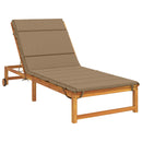 Solseng Pude GEMERT 100% polyester Gråbrun 200 x 80 x 3 cm