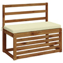 Bænkpude SOEST 100% polyester Cremefarvet 60 x 40 x 5 cm