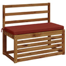 Bænkpude SOEST 100% polyester Rød 80 x 40 x 5 cm