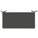 Bænkpude SOEST 100% polyester Antracit 80 x 40 x 5 cm