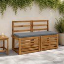 Bænkpude SOEST 100% polyester Blå 120 x 40 x 5 cm