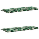 2-delt bænkepude SOEST 2 stk. 100% polyester Bladmønster