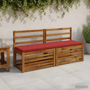 Bænkpude SOEST 100% polyester Rød 150 x 40 x 5 cm
