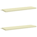 2-delt bænkepude SOEST 2 stk. 100% polyester Cremefarvet