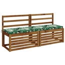 Bænkpude SOEST 100% polyester Bladmønster 140 x 40 x 5 cm