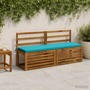Bænkpude SOEST 100% polyester Turkis 160 x 40 x 5 cm