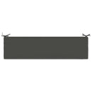 Bænkpude SOEST 100% polyester Antracit 150 x 40 x 5 cm