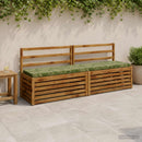 Bænkpude SOEST 100% polyester Bladdesign 180 x 40 x 5 cm