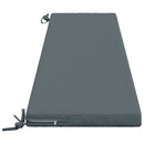 Bænkpude SOEST 100% polyester Blå 180 x 40 x 5 cm
