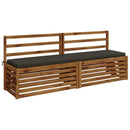 Bænkpude SOEST 100% polyester Antracit 180 x 40 x 5 cm